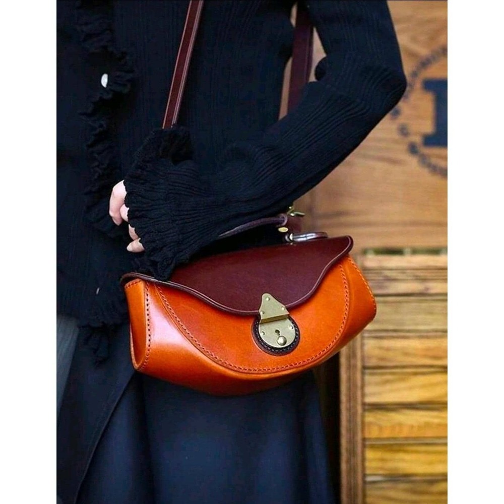 Stylish Women's faux Leather Crossbody Bag Top Handle Satchel Purse